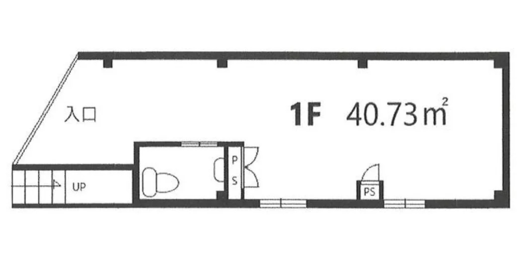 ひばりヶ丘のスケルトン物件の平面図