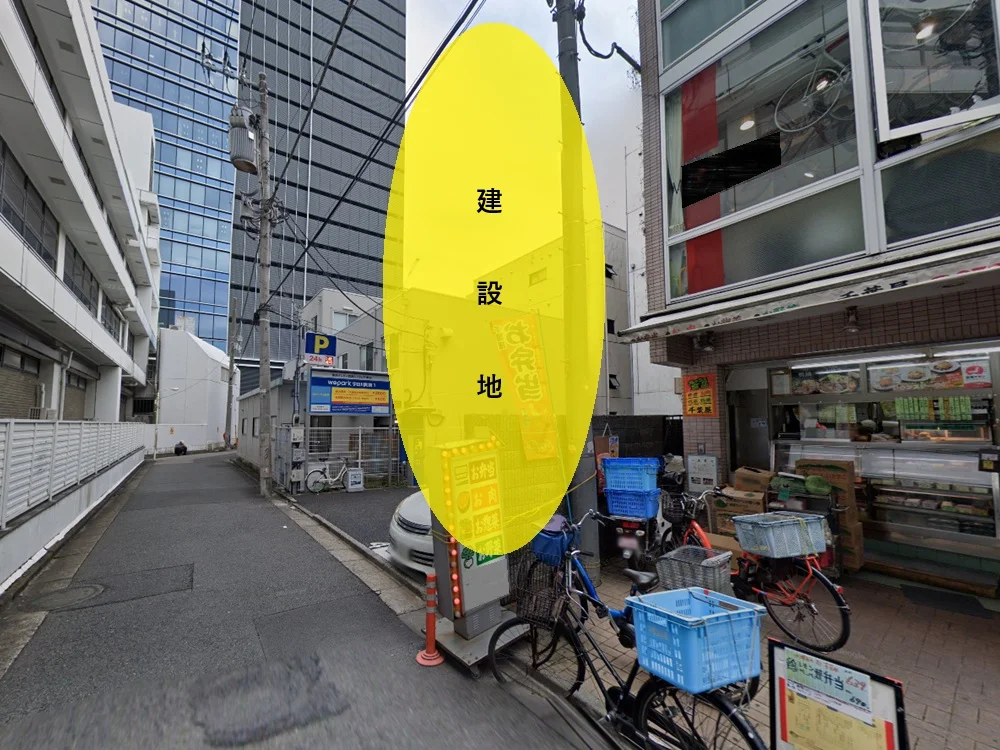 貸店舗(スケルトン)の外観