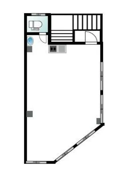 大森の居抜き店舗の平面図