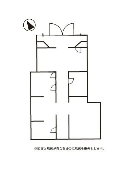 京王八王子の医院居抜きの平面図