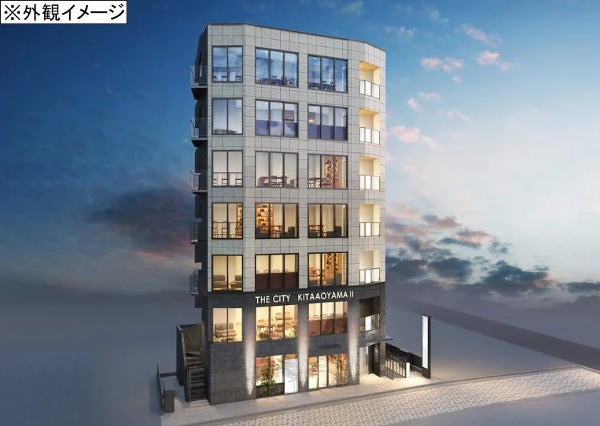 表参道のスケルトン店舗物件の外観