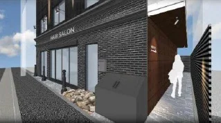 貸店舗(スケルトン)の外観