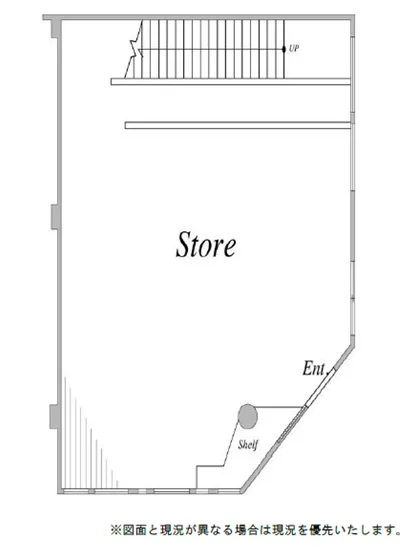 伊勢佐木長者町のスケルトン物件の平面図
