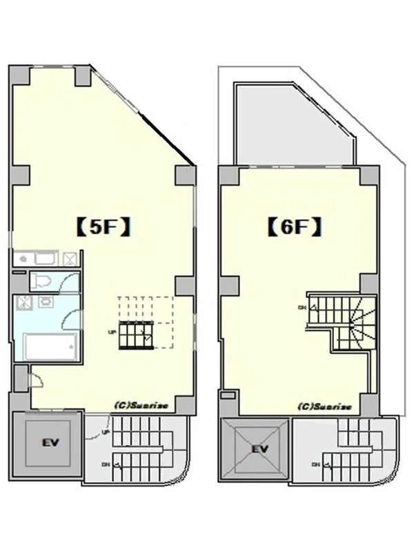 麻布十番のエステ居抜きの平面図