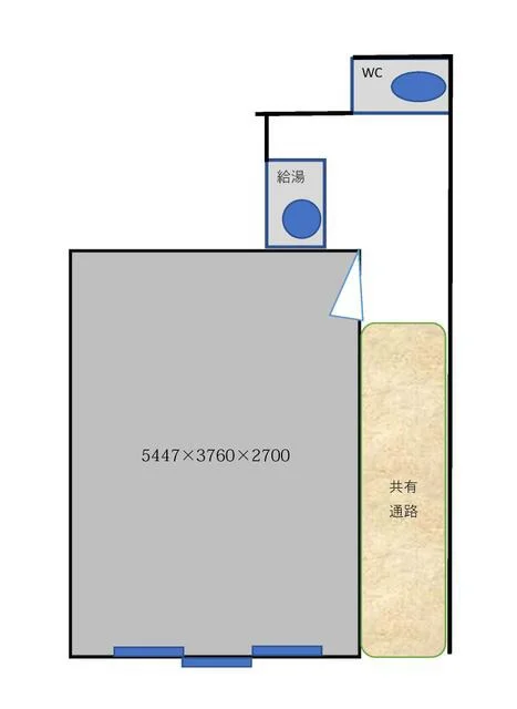 その他の居抜き物件の平面図