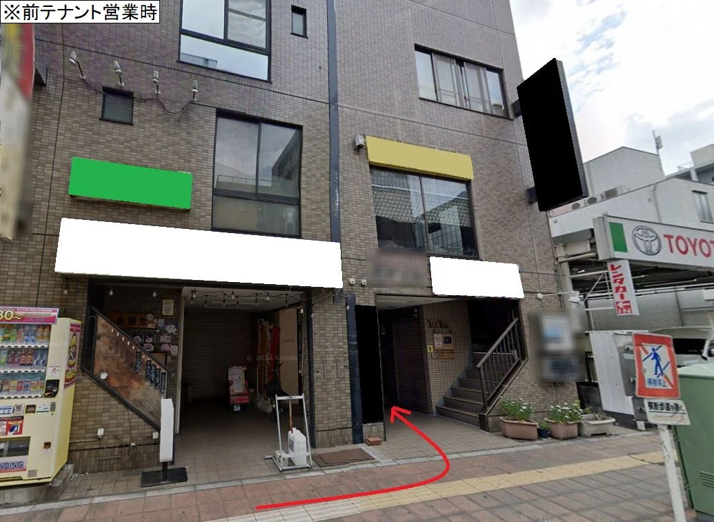 川口の事務所仕様店舗物件の外観