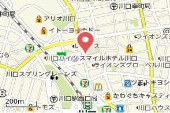 川口の事務所仕様物件の地図