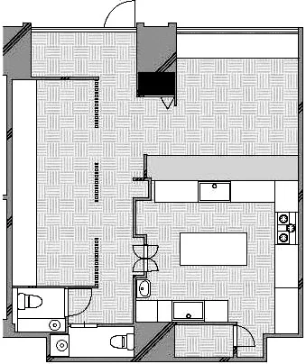 居酒屋の居抜き物件の平面図