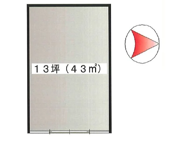 貸店舗(スケルトン)の平面図