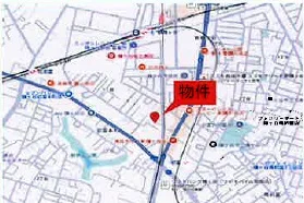 新鎌ヶ谷の居抜き店舗の地図