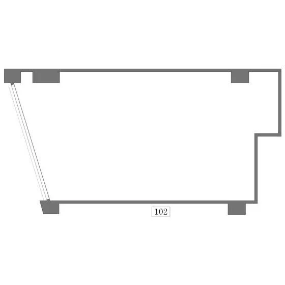 三軒茶屋の歯科居抜きの平面図