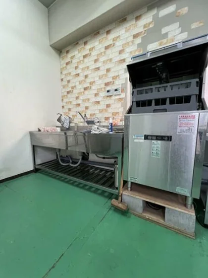 本所吾妻橋の居抜き店舗の厨房