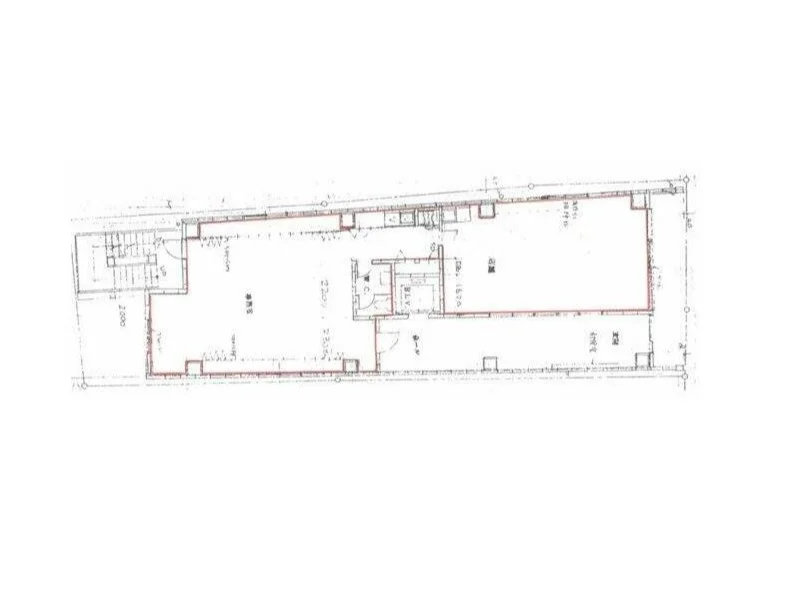 貸店舗(事務所仕様)の平面図