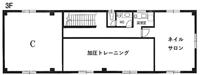 整体・マッサージの居抜き物件の平面図