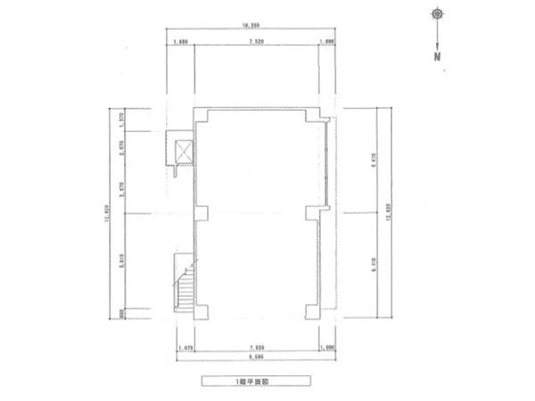 錦糸町のスケルトン物件の平面図