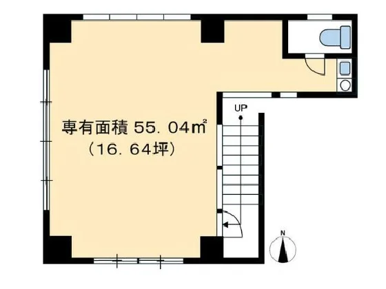 三鷹のスケルトン物件の平面図