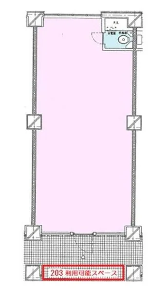 原宿のカフェ・喫茶店居抜きの平面図