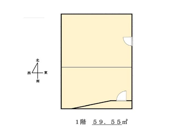 板橋のスケルトン物件の平面図
