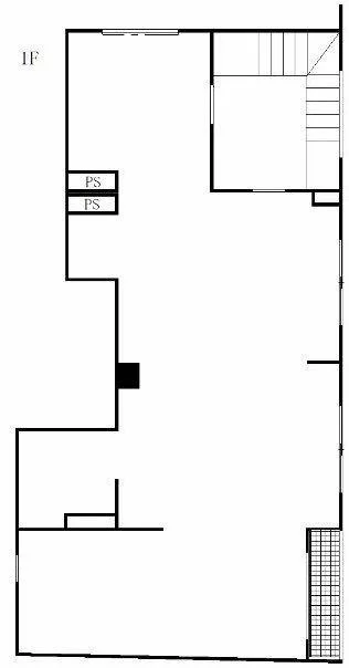 貸店舗(スケルトン)の平面図