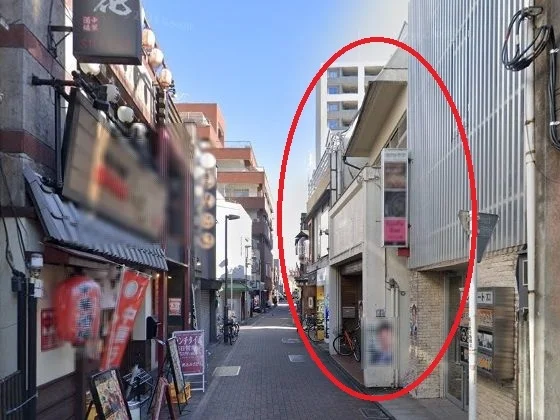 貸店舗(スケルトン)の外観