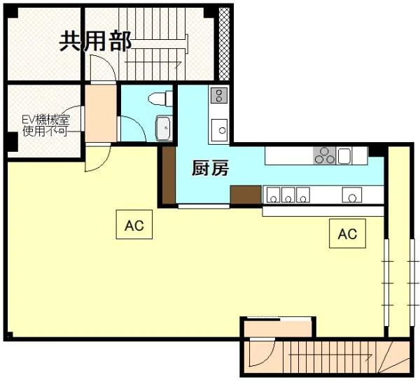 BAR・ショットバーの居抜き物件の平面図