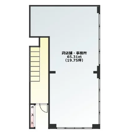 両国のスケルトン物件の平面図