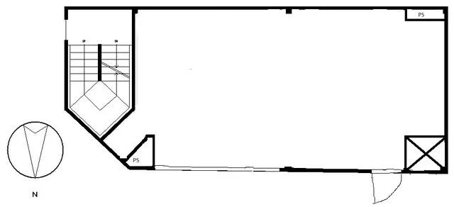 目白のスケルトン物件の平面図