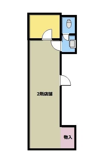 エステの居抜き物件の平面図