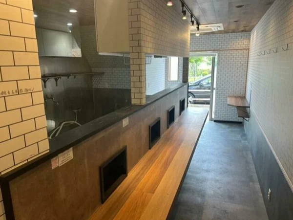 ラーメンの居抜き物件の内装