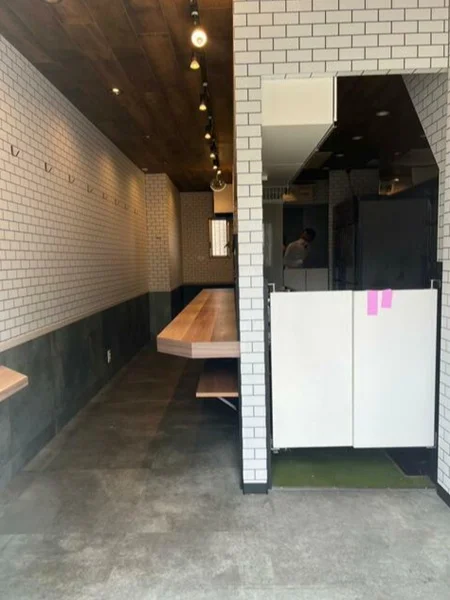 ラーメンの居抜き物件の内装