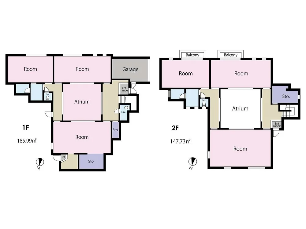 金町の事務所仕様店舗物件の平面図