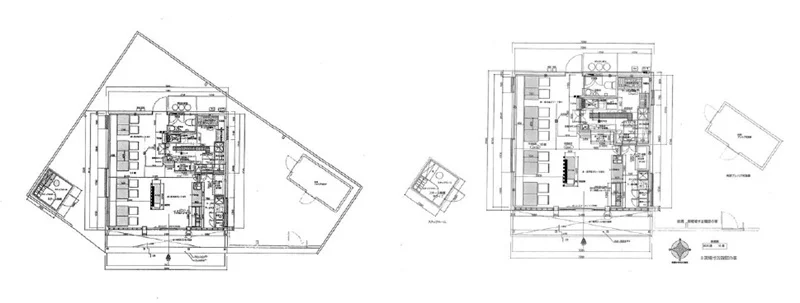 うどん・そばの居抜き物件の平面図