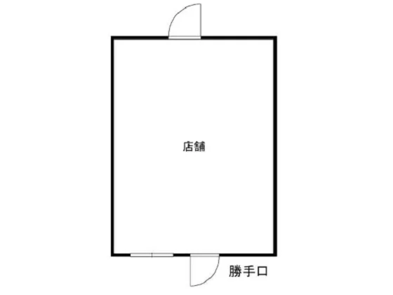 武蔵浦和のスケルトン店舗物件の平面図