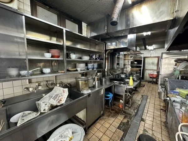 上板橋のうどん・そば居抜きの厨房