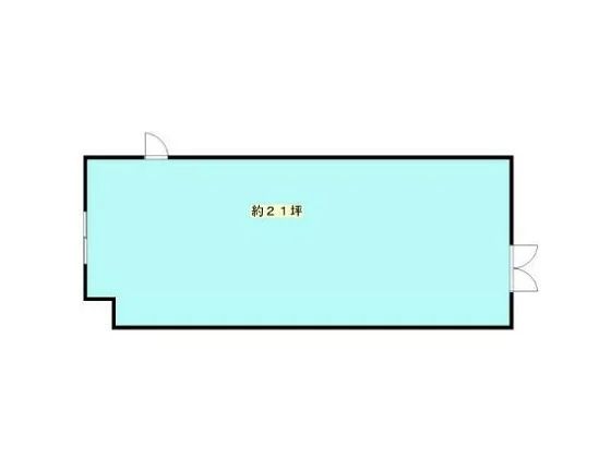 逗子・葉山のスケルトン物件の平面図