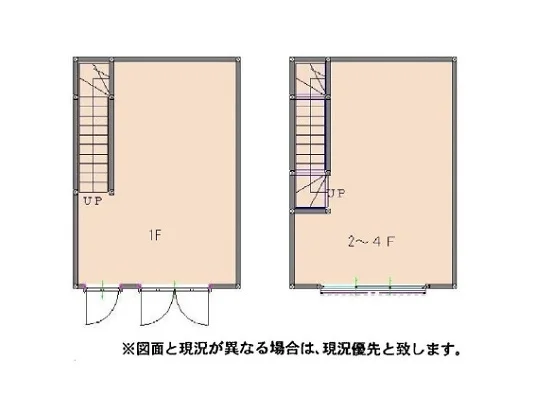 浦和の事務所仕様物件の平面図