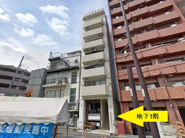 貸店舗(スケルトン)の外観