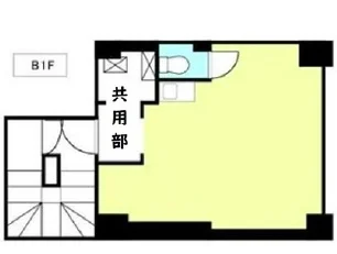 貸店舗(スケルトン)の平面図