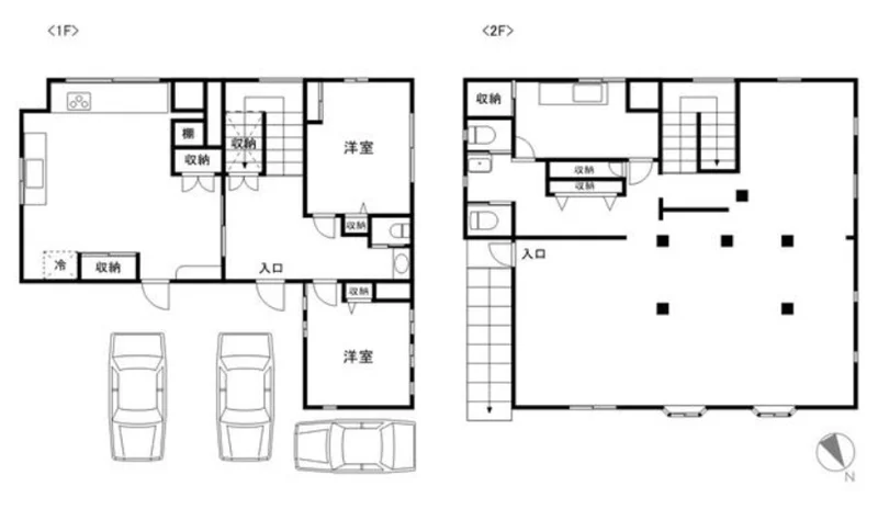 八千代台の和食居抜きの平面図
