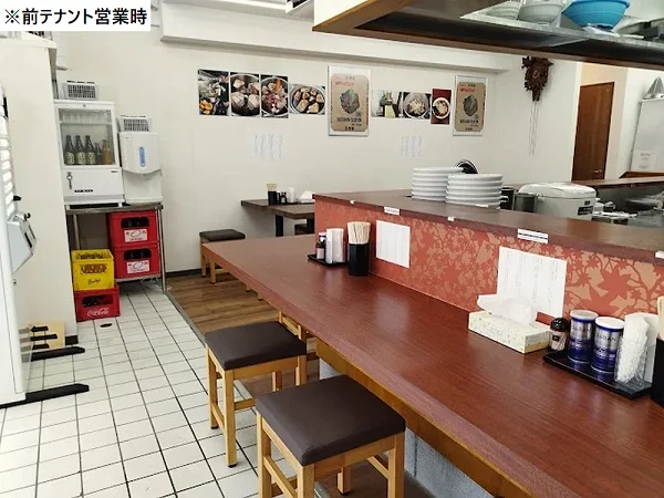ラーメンの居抜き物件の内装