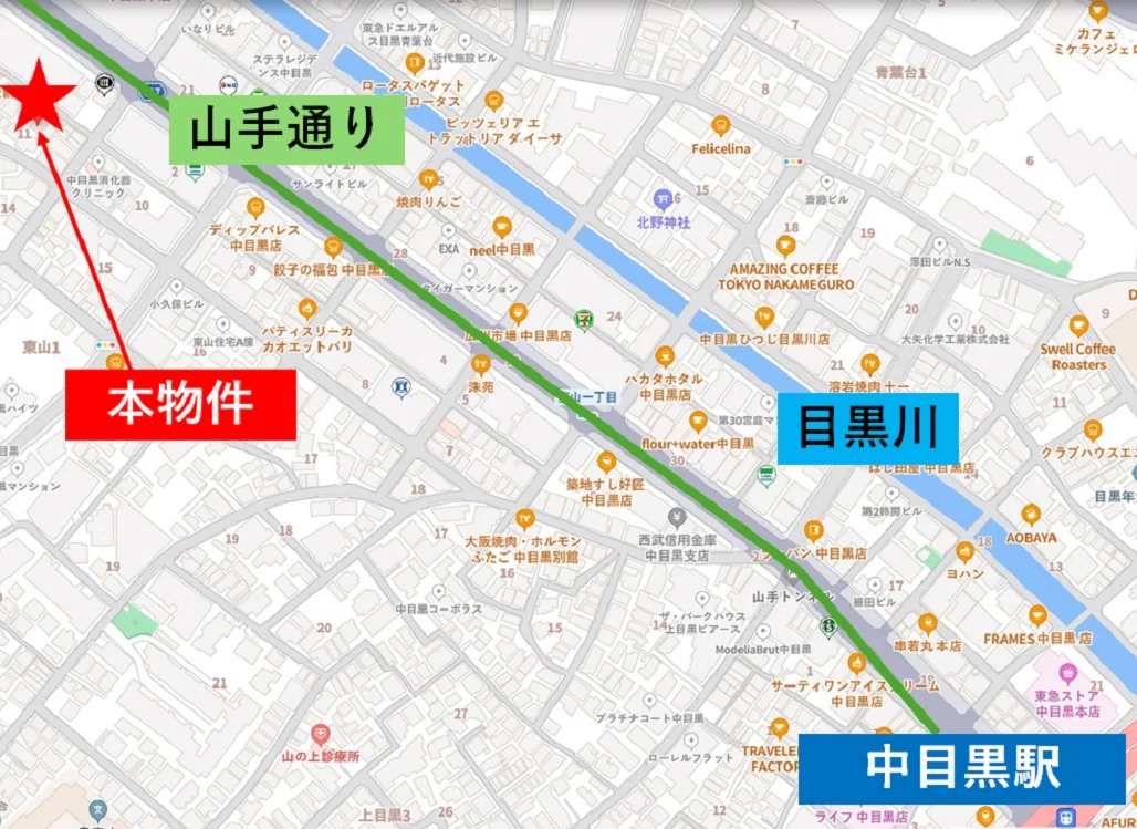 ラーメンの居抜き物件の地図