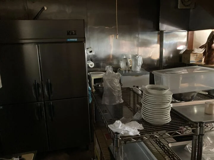 お好み焼きの居抜き物件の厨房