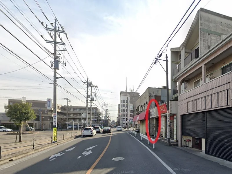 上福岡の事務所仕様店舗物件の外観