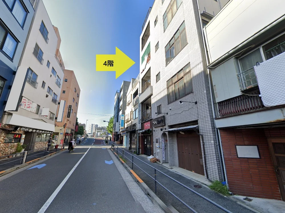 貸店舗(スケルトン)の外観