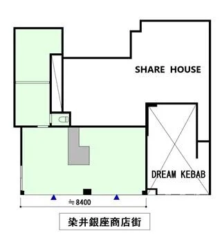 駒込のスケルトン物件の平面図