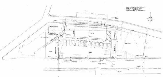 石神井公園のスケルトン店舗物件の平面図