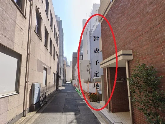 貸店舗(スケルトン)の外観