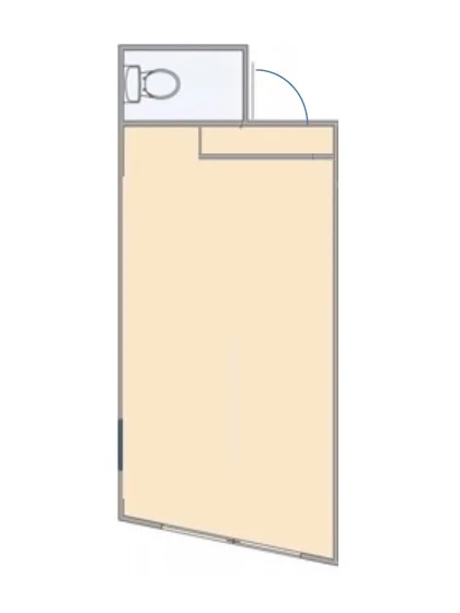 貸店舗(事務所仕様)の平面図