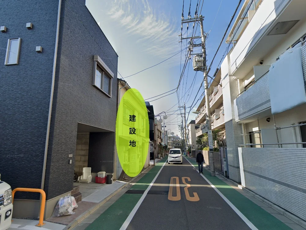 武蔵小山のスケルトン店舗物件の外観