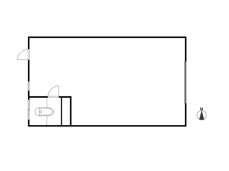 桜ヶ丘の居抜き店舗の平面図
